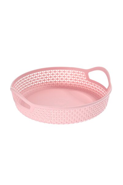 Lawazim 4-Piece Round Plastic Food Basket - Multicolour Plastic Basket Set