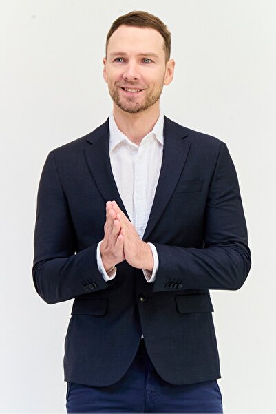 CELIO Men Regular Fit Micro Check Print Semi Formal Blazer, Dark Grey