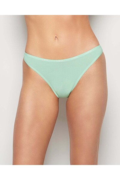 La senza بيكيني بانتي مع شعار باللون الأخضر الضبابي