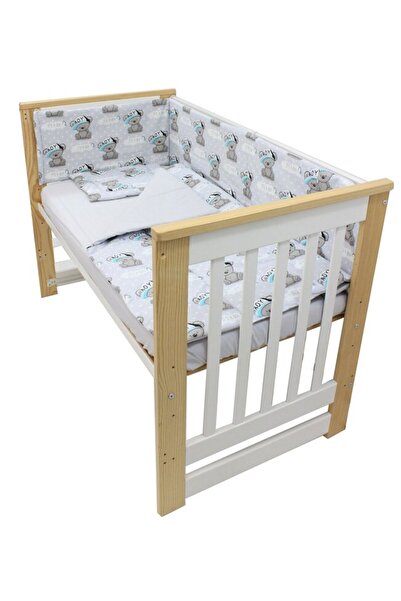 PRICHINDEL 4-piece cotton bedding, It is a boy, grey reverse, 120 x 60 cm