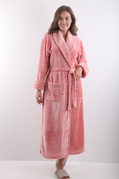 Wild Love 100% Bamboo Women's Shawl Collar Long Dressing Gown / Bathrobe