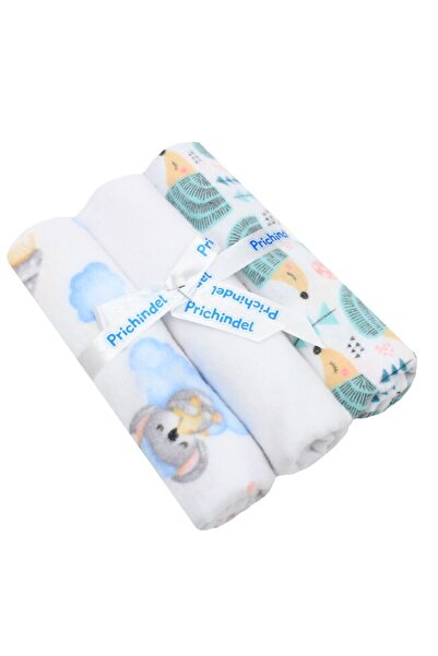 PRICHINDEL Set de 3 scutece din pânză, koala albastru și arici verde, bumbac,...