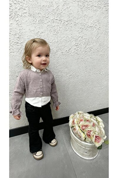 Gocoland Kız Çocuk Ajurlu Crop Hırka