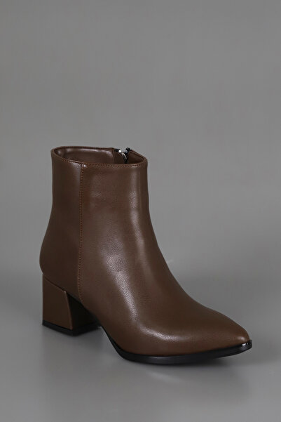 GİNZA SHOES Als 211 Side Zipper Low Heel Ankle Boots