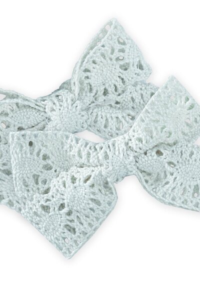 Cigit Lace knitted double buckle mint green