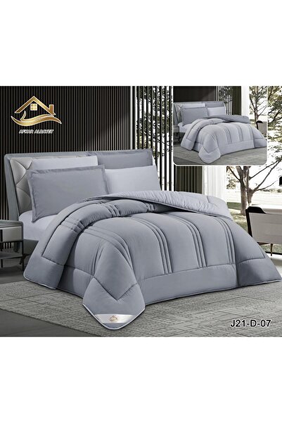 Afkar Albayet Double bed sheet set, 6 pieces, plain microfiber