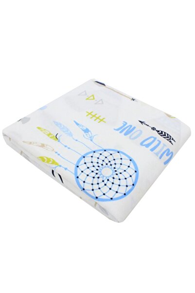 PRICHINDEL Flannel cotton diaper, Dream catcher, white, 78 x 64 cm