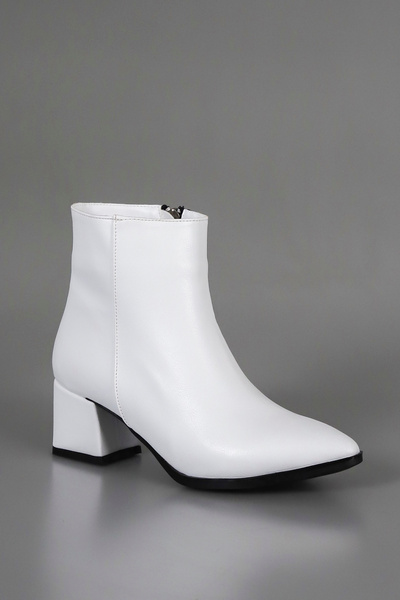 kajal ayakkabı Als 211 Side Zipper Low Heel Ankle Boots