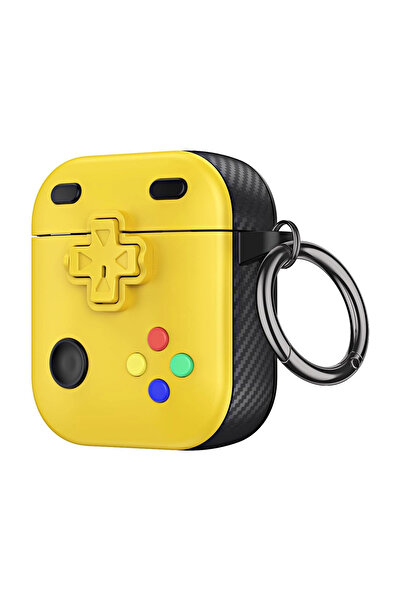 CaseOnn أبل إيربودز 2/1. غطاء حماية بتصميم GamePad من Nesil Kılıf باللون الأصفر