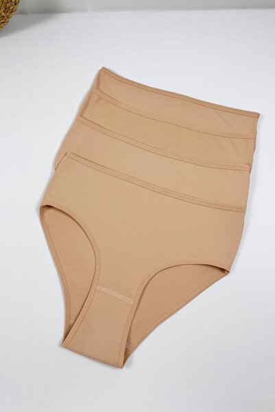 FUNELLA Γυναικεία εσώρουχα με ψηλόμεσο κορδόνι, συσκευασία 4 τεμαχίων