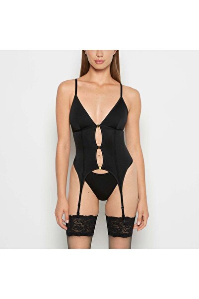 La senza Triangle Cup Merrywidow in Tuxedo Black