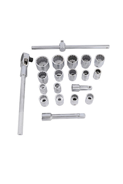 Lawazim Socket Ratchet Wrench Set 19 Piece Auto Repair Kit
