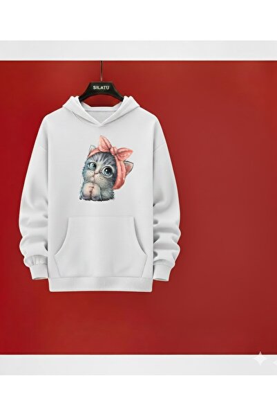 SILATU ΛΕΥΚΟ ΦΟΡΕΜΑ ΜΕ ΣΤΑΜΠΑ ΧΑΡΙΤΩΜΕΝΗΣ ΓΑΤΑΣ