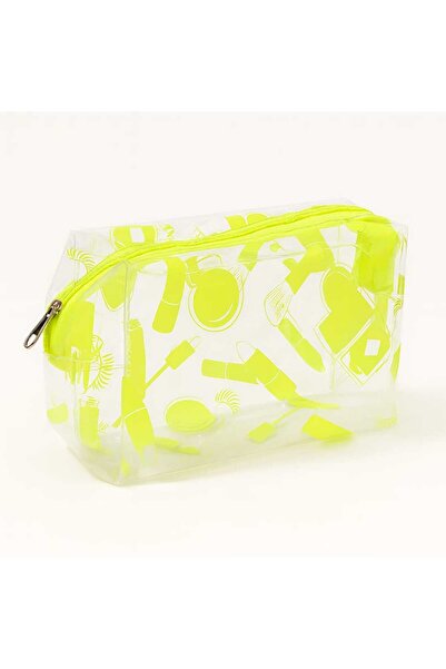 Lucani Cosmetic Transparent Pvc Neon Makeup Bag |   Practical Waterproof Trav...