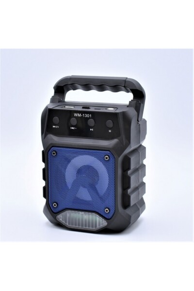 WM Boxa portabila Bluetooth, USB, TF, Radio FM, lumini LED 1301