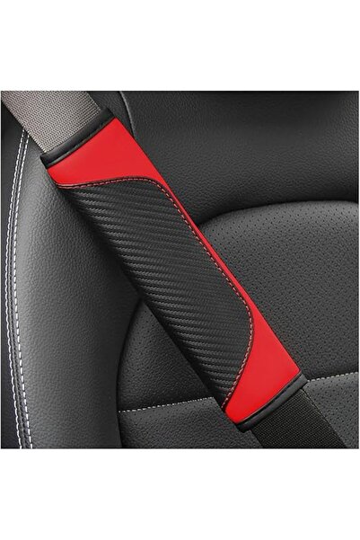 Generic غطاء حزام أمان السيارة من ألياف الكربون من Osilly، قطعتين، وسائد كتف ...