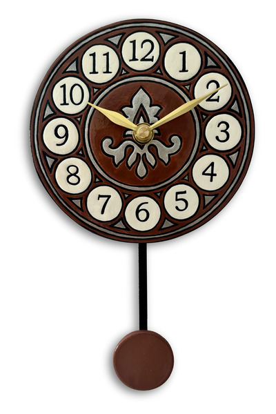 Tick Tack Clocks Retro Koleksiyonu Seramik Sarkaçlı Duvar Saati | El Yapımı V...