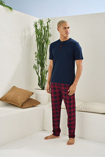 KLY 100% Cotton New Season Men's Luxury Design Pajama Set