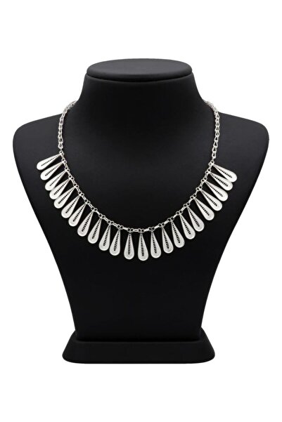 neşe silver Telkari İşlemeli Gümüş Uzakşehir nare kolyesi 925 ayar