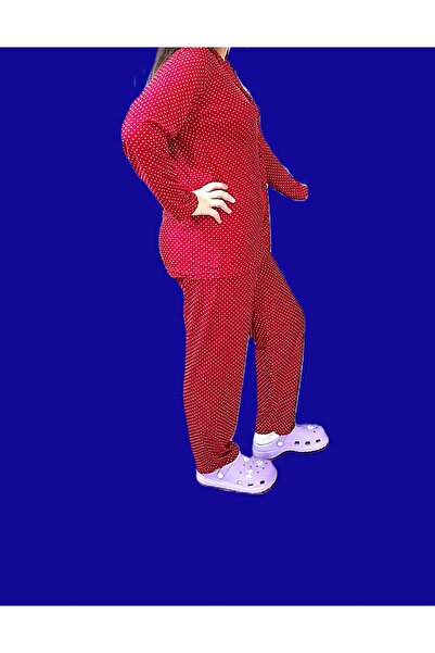 Moon Plus Size Pajama Set Suede Fabric