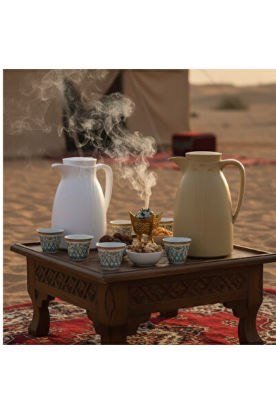 mawfoor Camping set: picnic basket + 1500ml thermos + 12 cups + 12 tea glasses