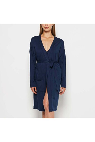 La senza Lounge Robe in Dark Navy