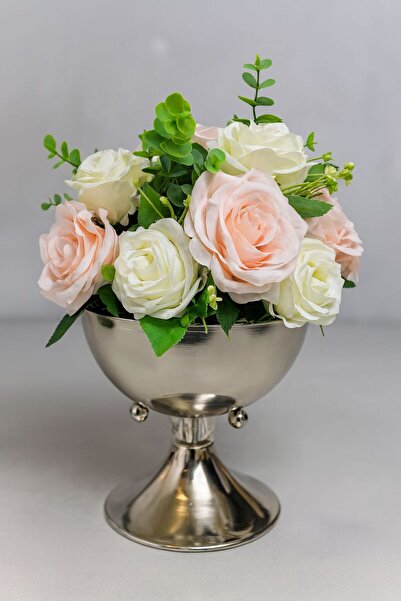 essacraft Silver Drop Model Rose Arrangement