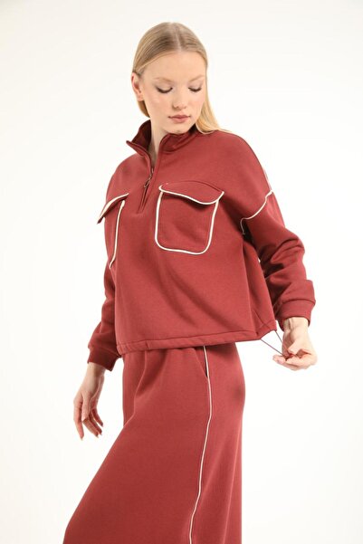 My City 5407 - Stylish Comfortable 3 Thread Fleece-Lined Women's Suit with Short Skirt