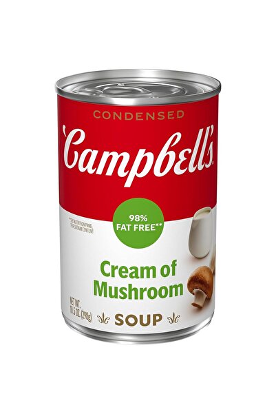 Campbell'S Campbell’s Condensed 98% Fat Free Cream of Mushroom Soup Kremalı M...