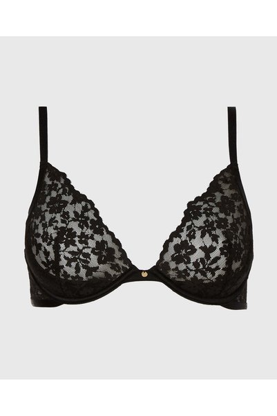 La senza Plunge Bra in Tuxedo Black