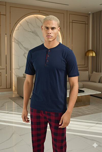KLY 100% Cotton New Season Men's Luxury Design Pajama Set