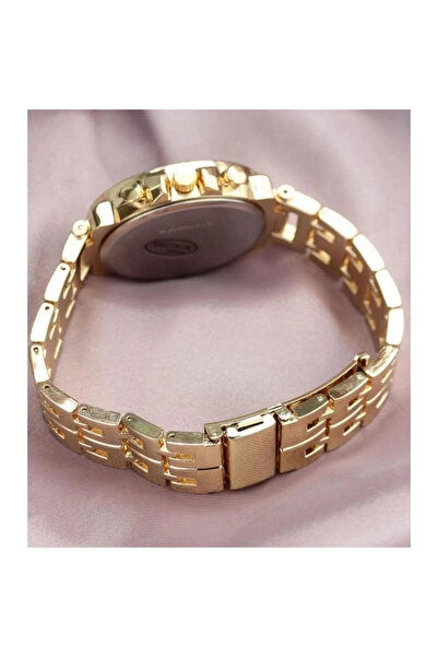 byhodi Elegant and Stylish Special Design Zircon Stone Metal Wrist Watch (gold)