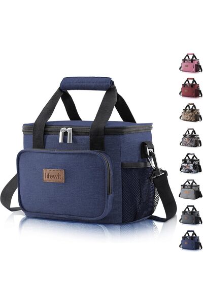 Lifewit حقيبة غداء متوسطة الحجم، ١٢ علبة (٨.٥ لتر)، معزولة، وحقيبة تبريد - أز...