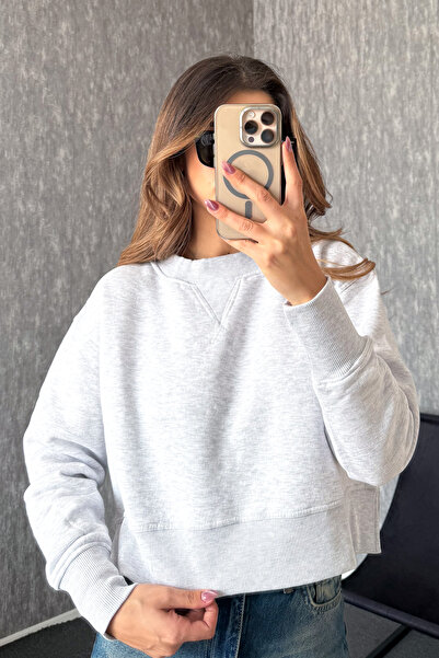 ModaPlaza Women's Crew Neck Comfortable Fit 3 String Sweat 21616