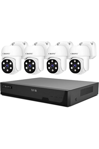 CRONY Wired Security Camera System NVS004 4-Channel 5MP XVR Kit with 4 Cameras