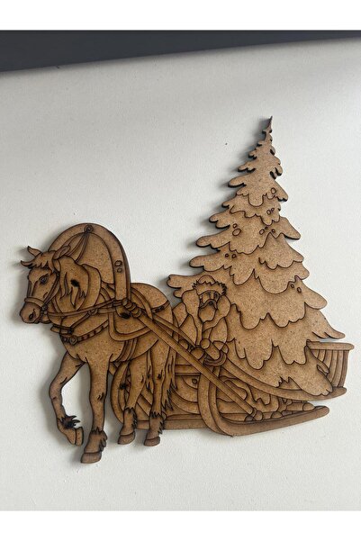 3 mm Ham MDF Yıllbaşı Noel Baba Dekor