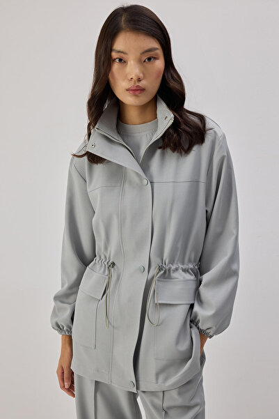 Touché Privé Stand Collar Zipper Jacket