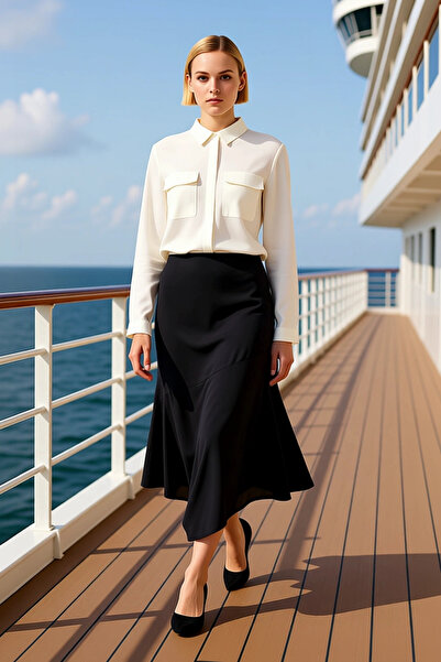 BENERLY Fusta țesută asimetrică pentru femei, cu talie joasă, lungime maxi, 1...