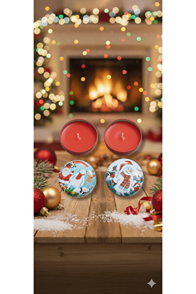 Bir Yılbaşı temalı mum