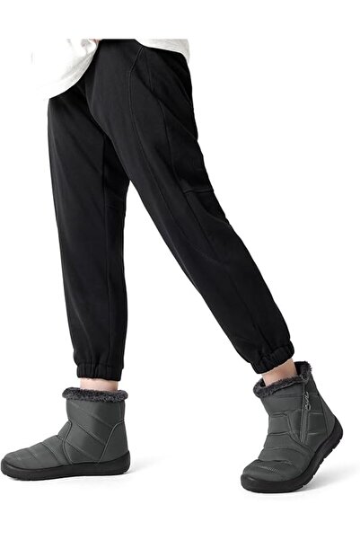 Dream Pairs Winter Short Waterproof Ankle Boots for Women, Gray, Size 40 EU