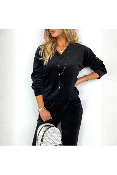 NOVALİA SOFY Velvet Tracksuit that highlights your style and enhances your figure