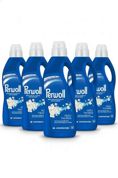 Perwoll Hassas Siyahlar ve Renkliler İçin Hızlı Yıkama Sıvı Çamaşır Deterjanı...