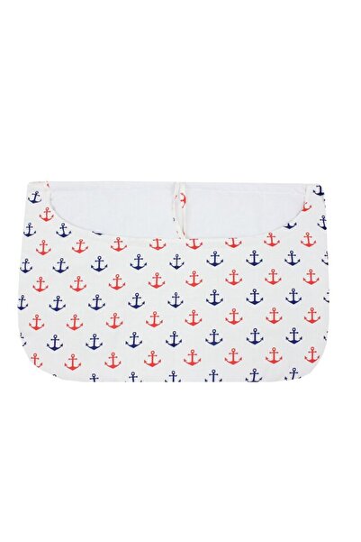 PRICHINDEL Buzunar pentru pătuț, bumbac, Ancore, albastru și roșu, 60 x 40 cm...