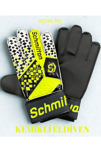MotionAİR Kemikli Kaleci Eldiveni Bilek Bandajlı Parmak Destekli Kaleci Eldiv...