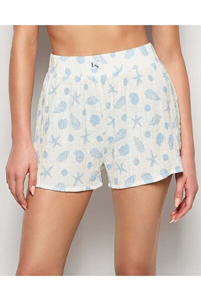 La senza Textured Pajama Short in She Sells Sea Shells