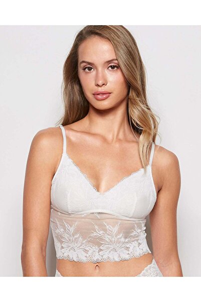 La senza حمالة صدر طويلة باللون العاجي