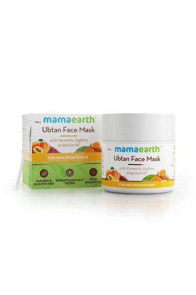 Mamaearth Ubtan Face Mask For Skin Light & Brightening, 100 ml