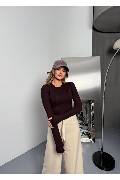 modapark.ist Women's Finger Detailed Bodysuit