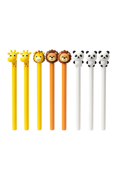OEM Set of 48 Happy Every Day Animal Pens – Giraffe, Lion, Cow – Children's Pens
