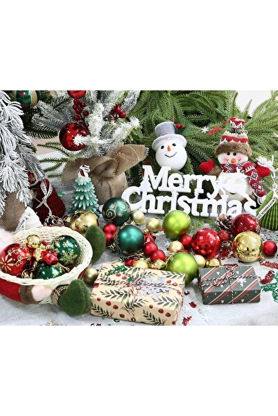 Generic Serendipitya Christmas Baubles 44 Pc Christmas Tree Ornaments (Red/Green/Gold)